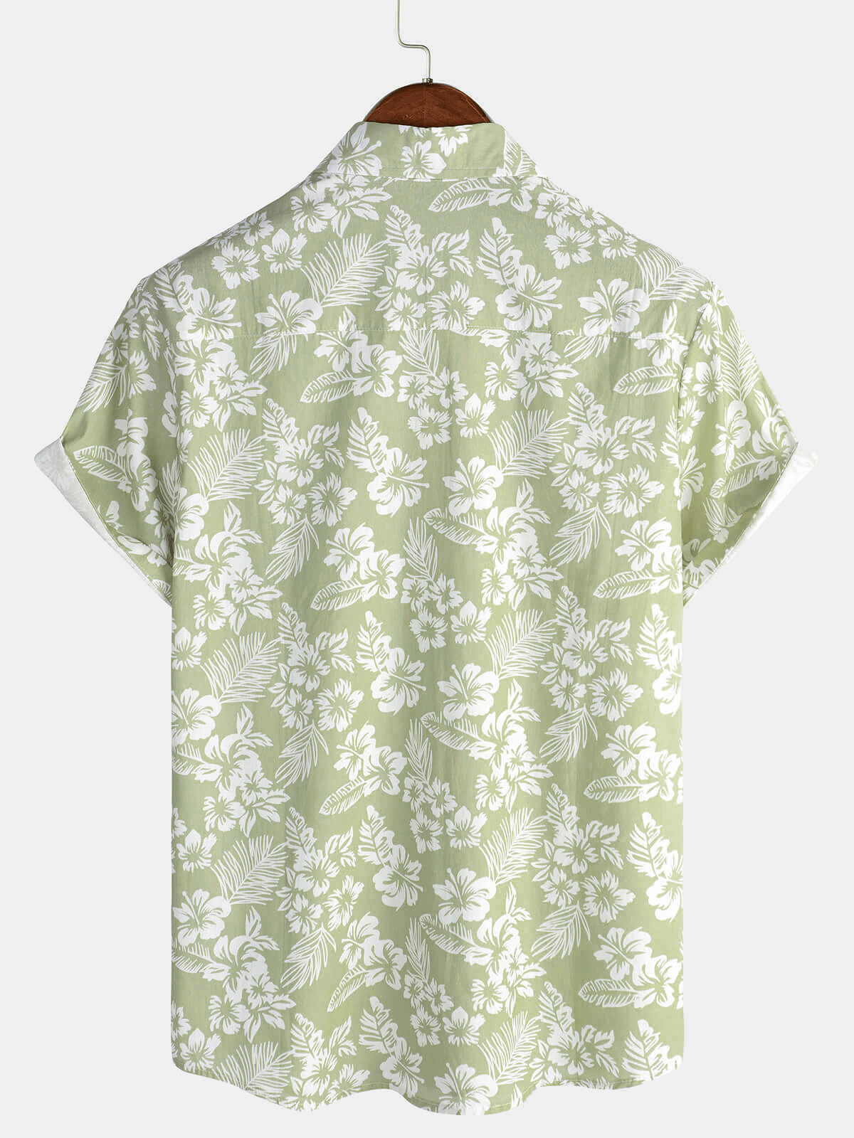 Hawaiibluse mit kurzen Ärmeln und Blumenmuster