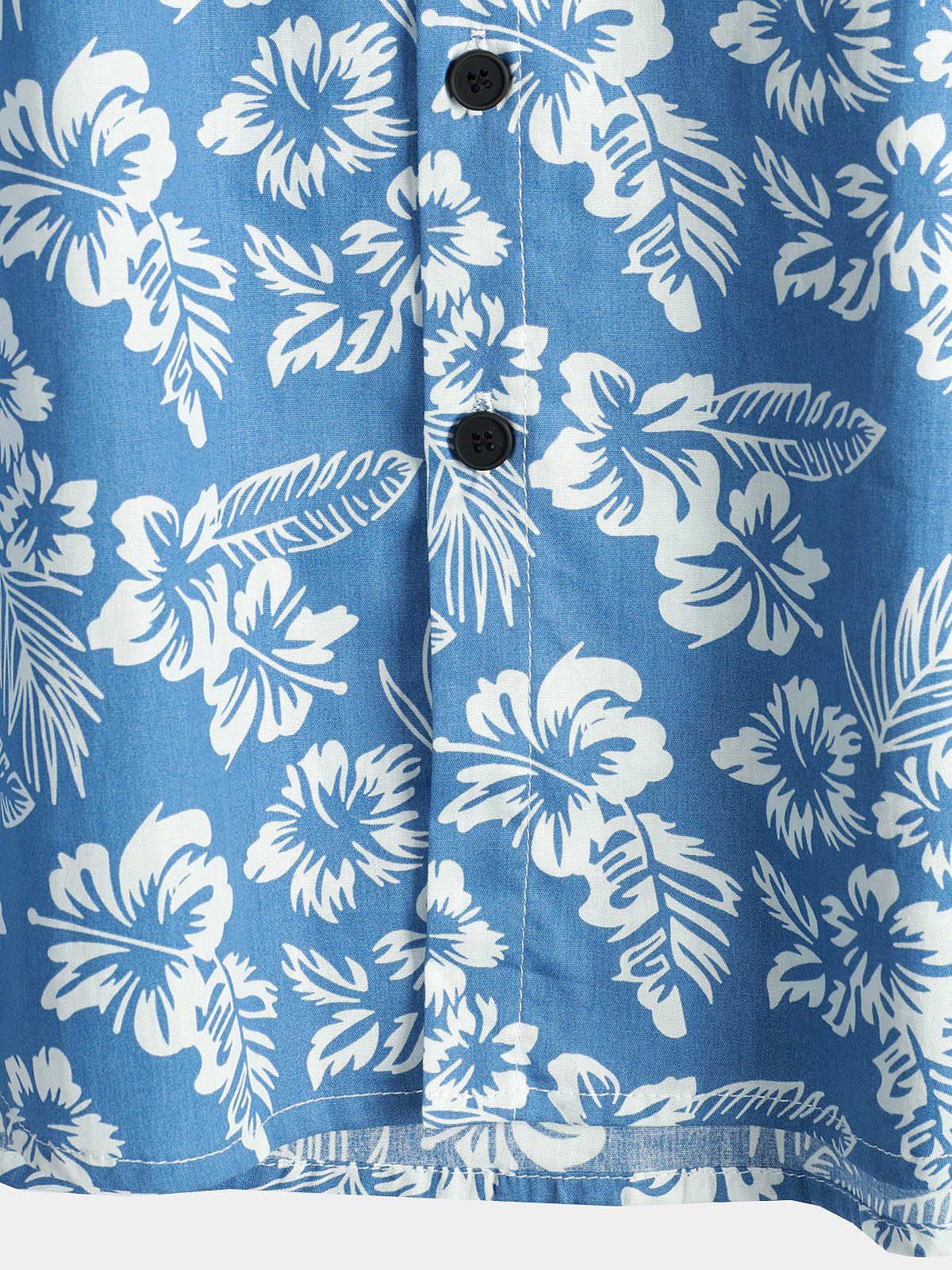 Hawaiibluse mit kurzen Ärmeln und Blumenmuster