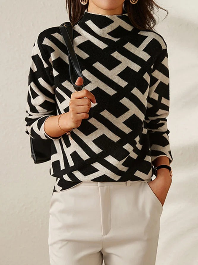 LK® | Moderner Pullover mit Mustern
