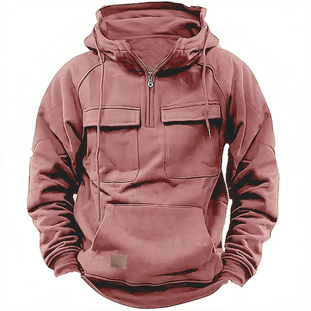Adam – Hoodie mit Reißverschluss und Brusttaschen