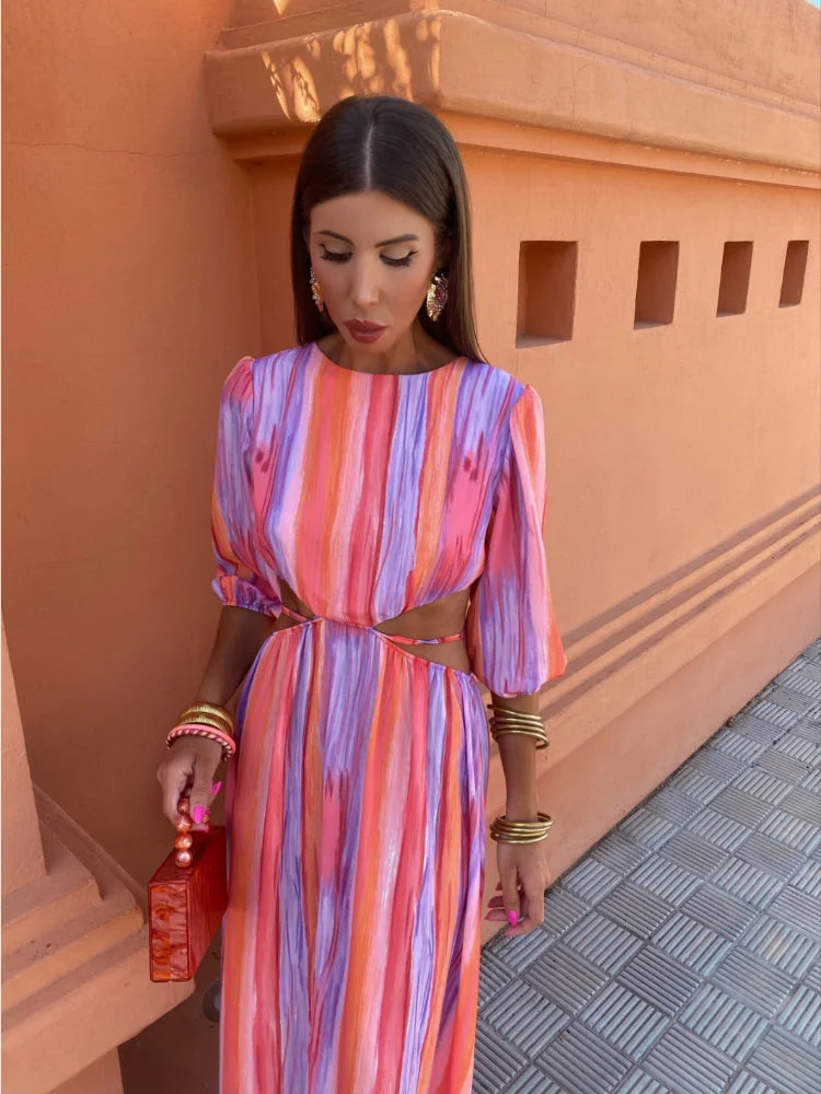 LK® | Elegantes Kleid mit offenem Rücken