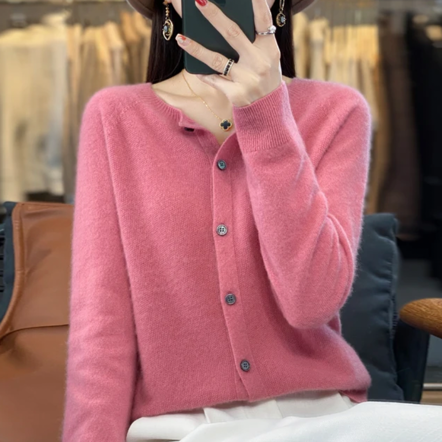 LK® | Eleganter Knopf-Cardigan