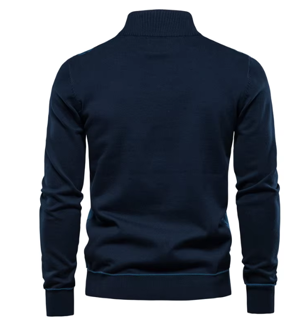 LK® | Herrenpullover mit Halbreißverschluss