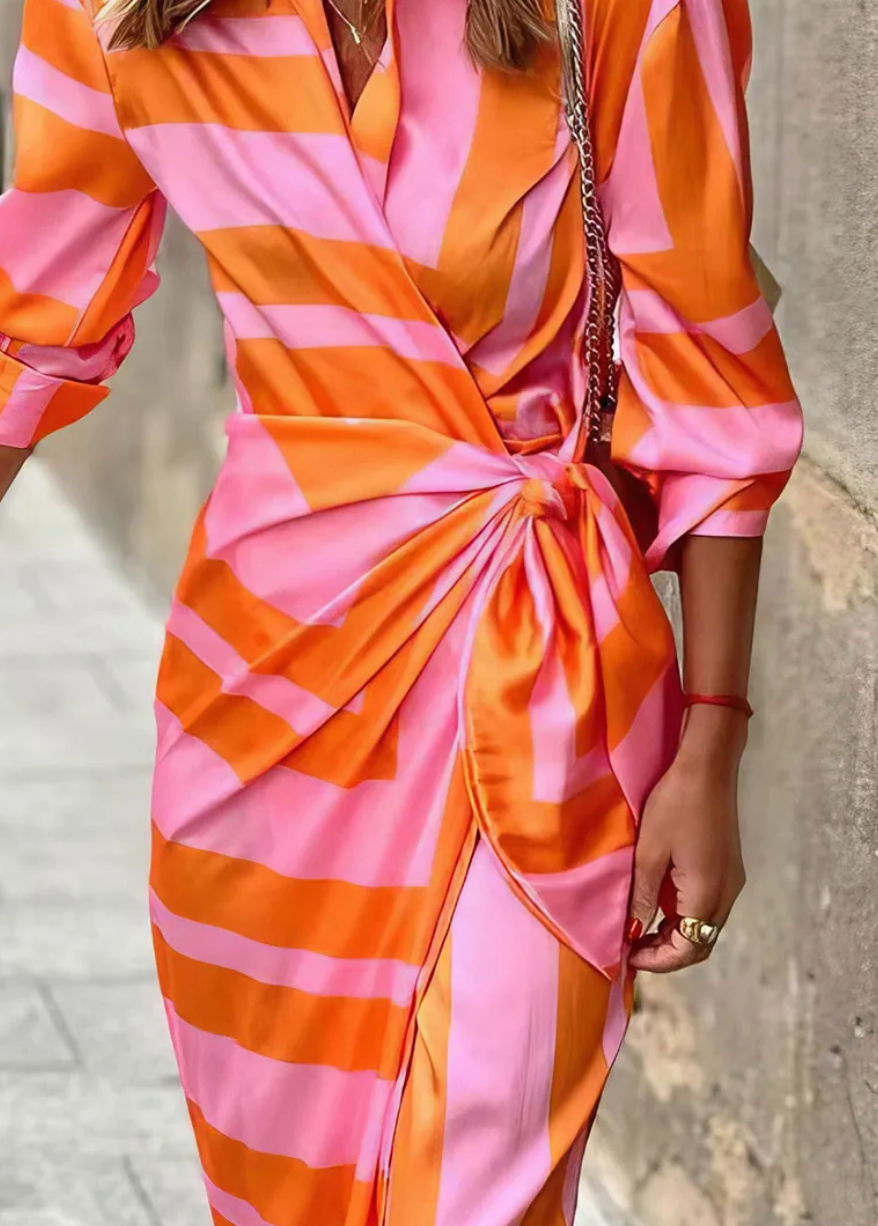 LK® | Kleid mit Wickeldruck