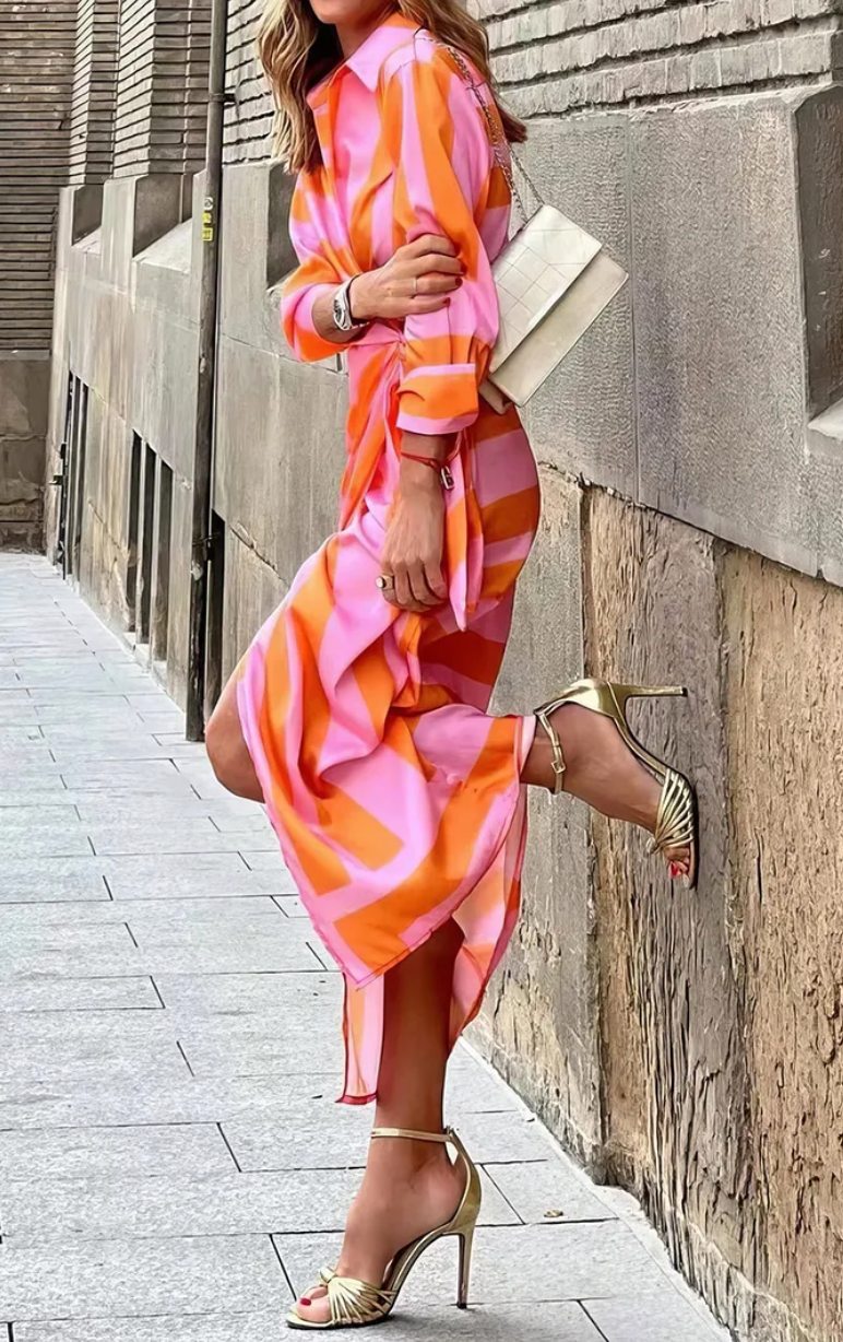 LK® | Kleid mit Wickeldruck