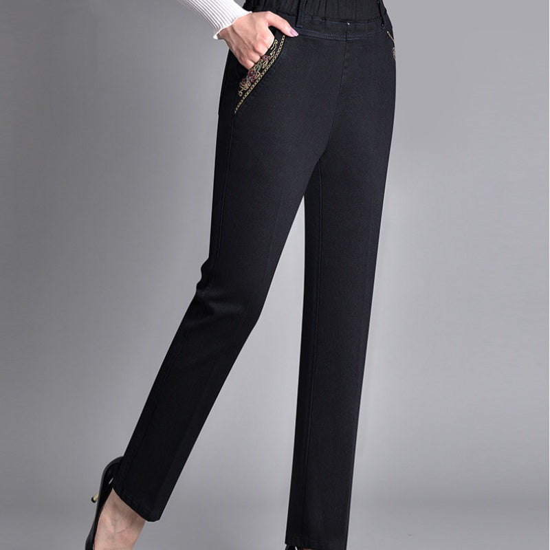 LK® | Damenjeans mit Seitentaschen und elastischem Bund