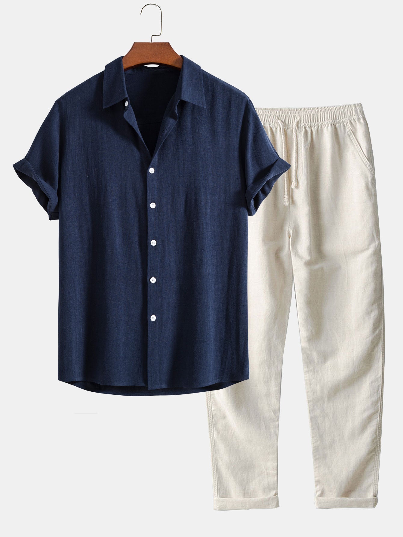 LK® | 2-teiliges Schickes Casual Leinen Set