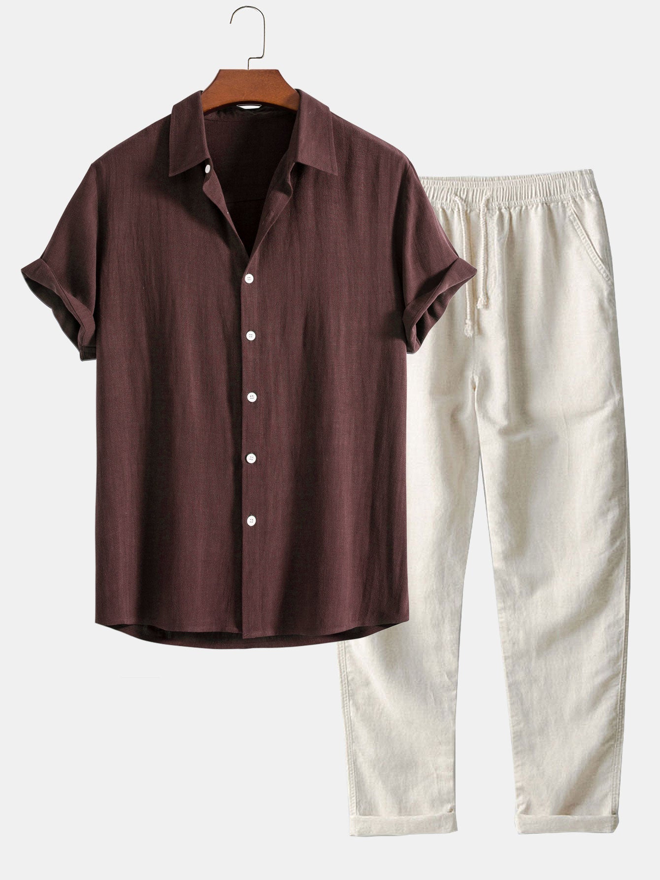LK® | 2-teiliges Schickes Casual Leinen Set