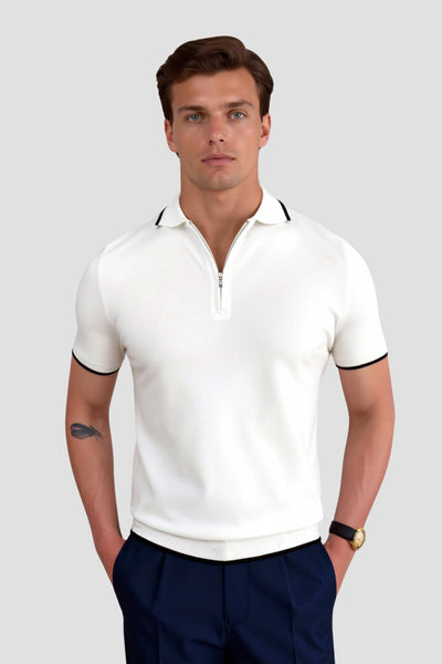 Kraus Knit Quarter-Zip Golf Polo
