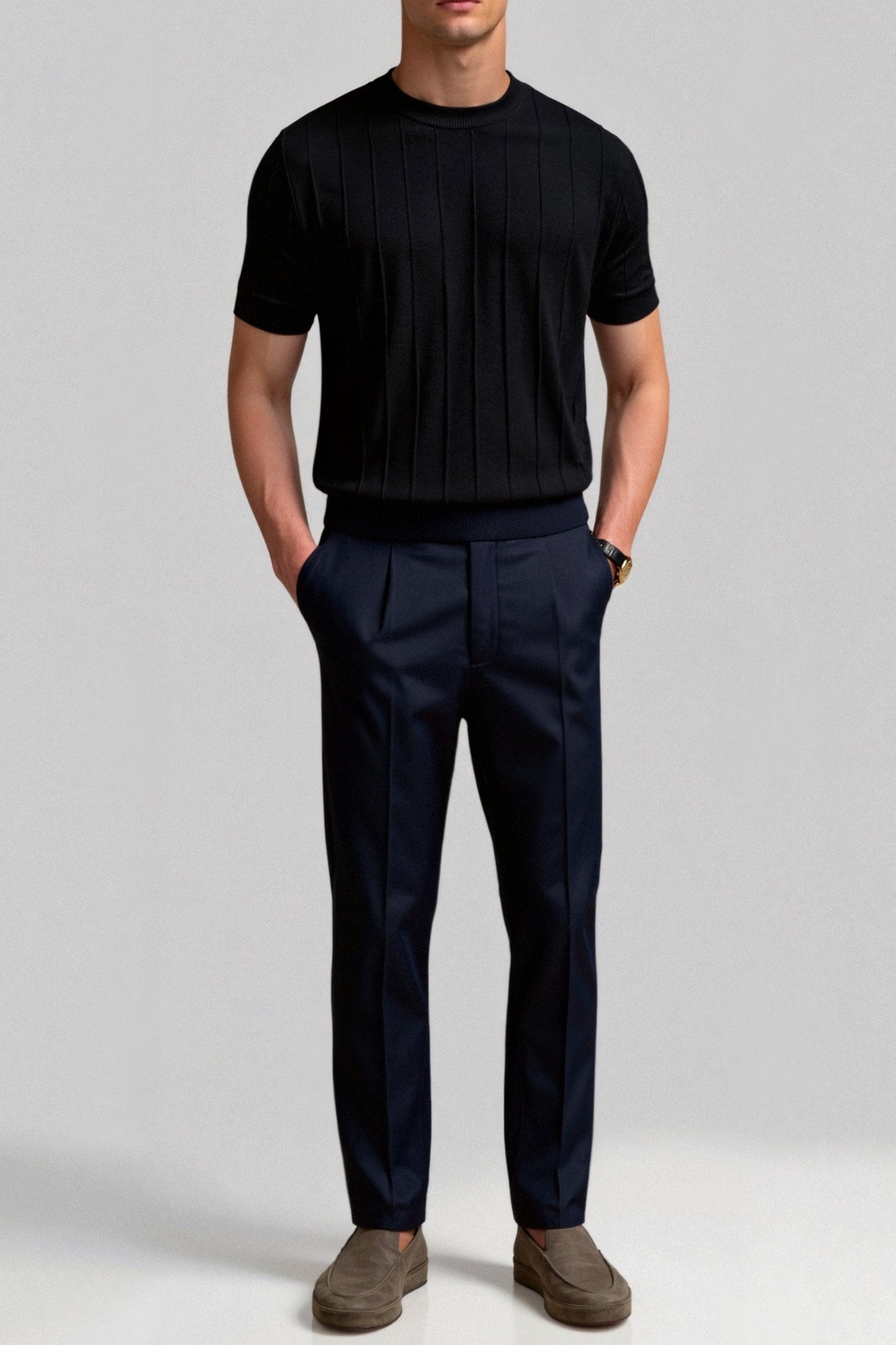 Kraus Classic Heavy Gestreiftes T-Shirt