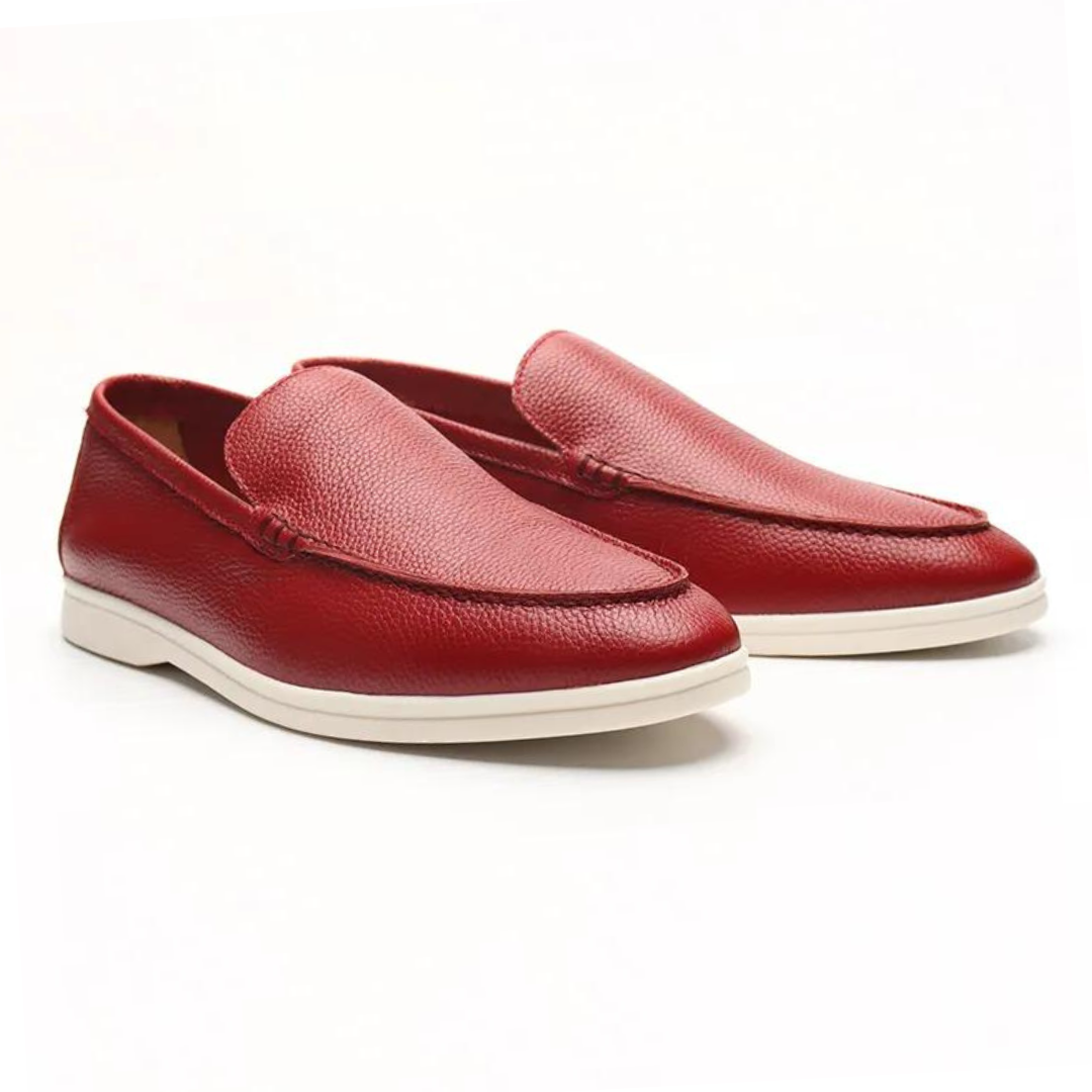 NOBA Leather Slip-On Slippers