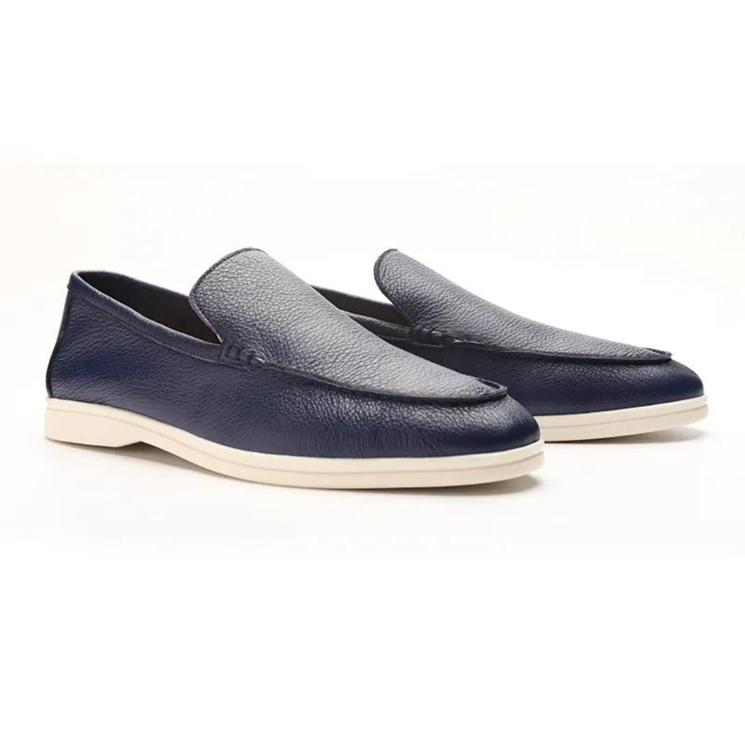 NOBA Leather Slip-On Slippers
