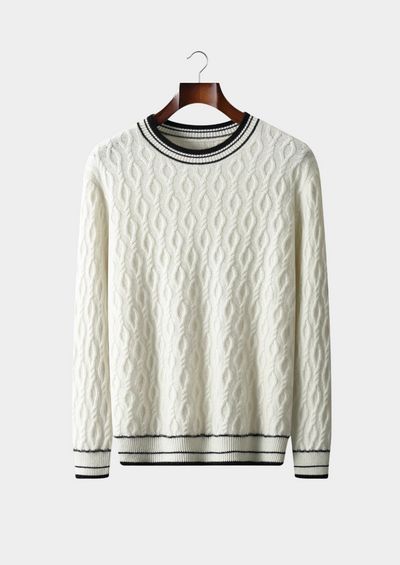 Noba Wool Jacquard Crew Sweater