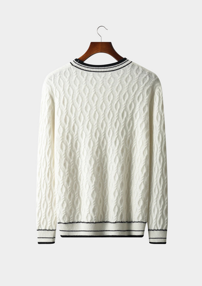 Noba Wool Jacquard Crew Sweater