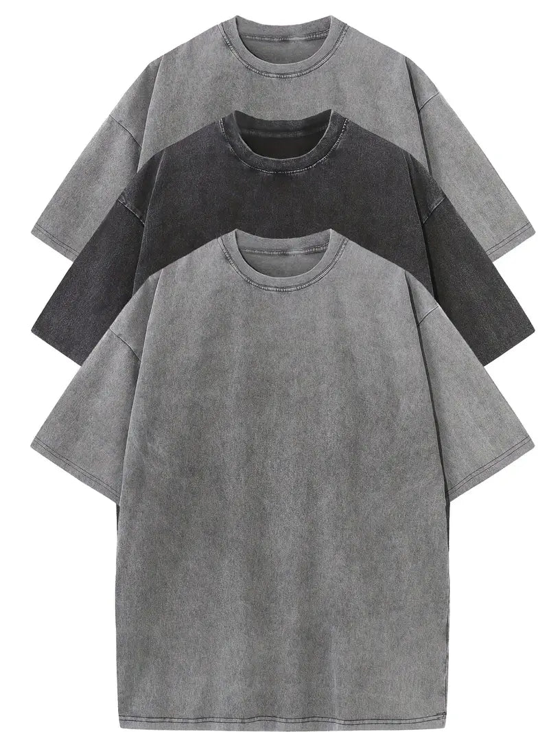 LK® | Essentials Baumwoll Oversized T-Shirt Set – 3er-Pack