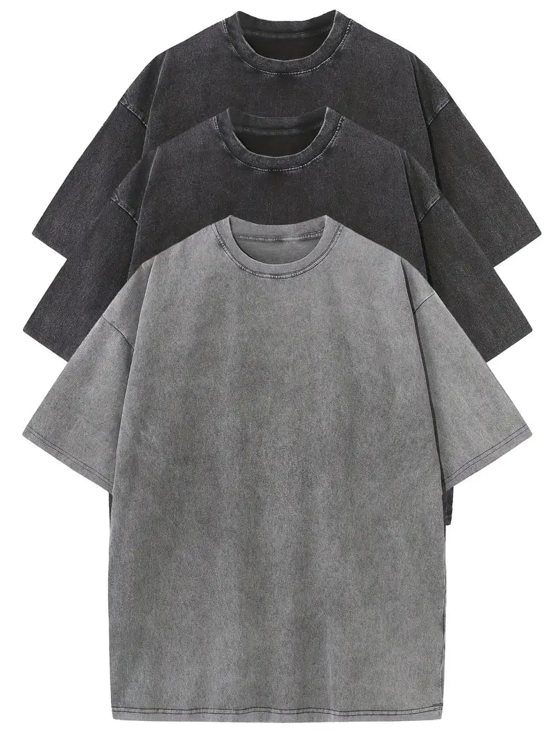 LK® | Essentials Baumwoll Oversized T-Shirt Set – 3er-Pack