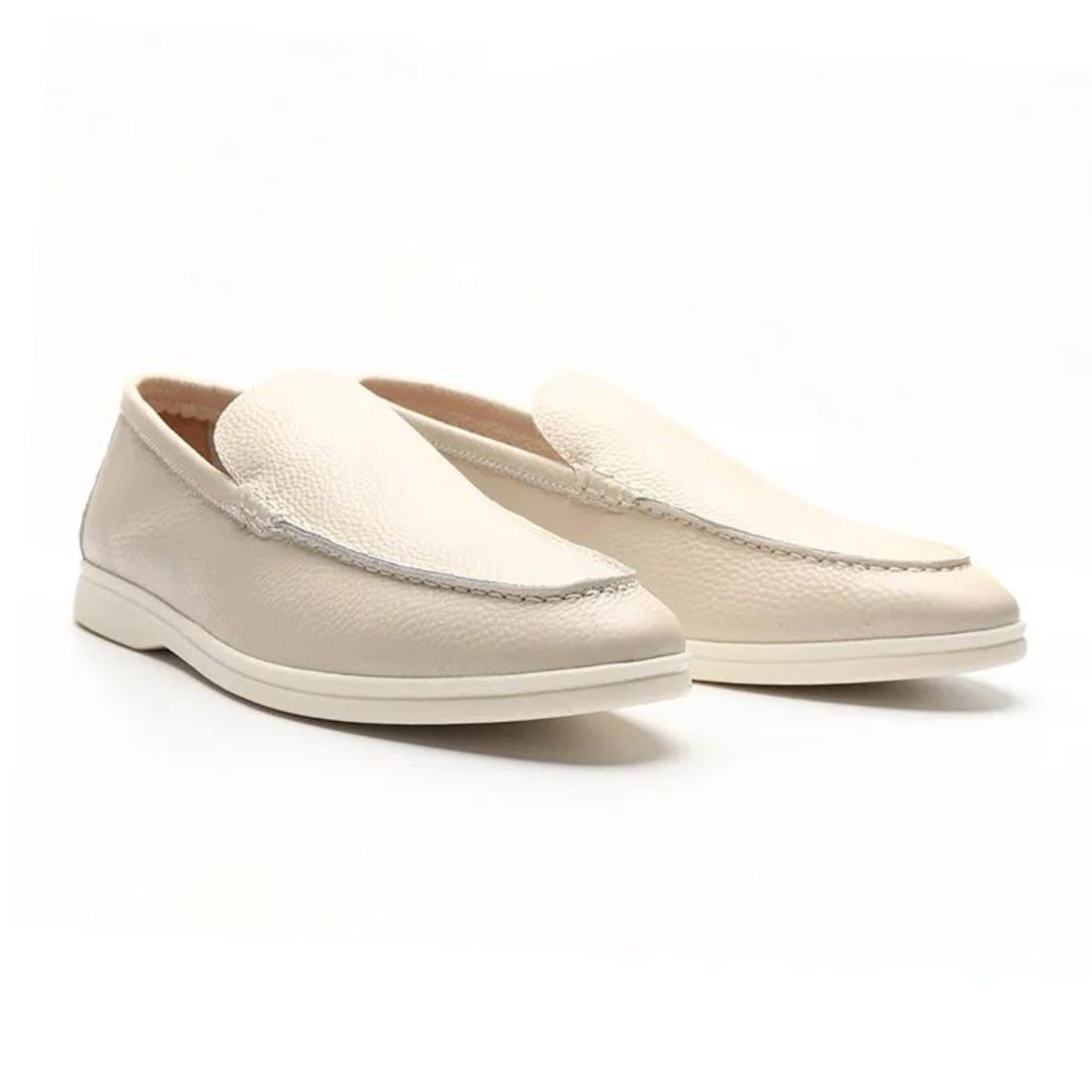 NOBA Leather Slip-On Slippers