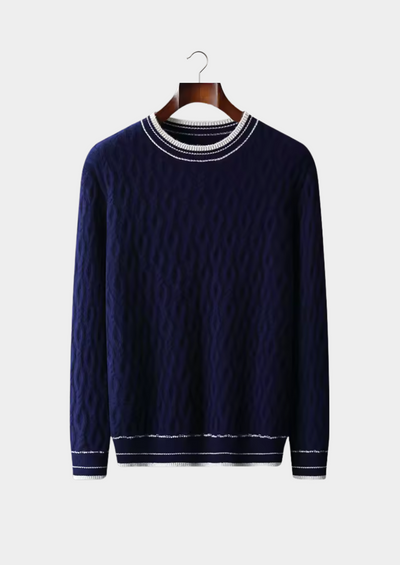 Noba Wool Jacquard Crew Sweater
