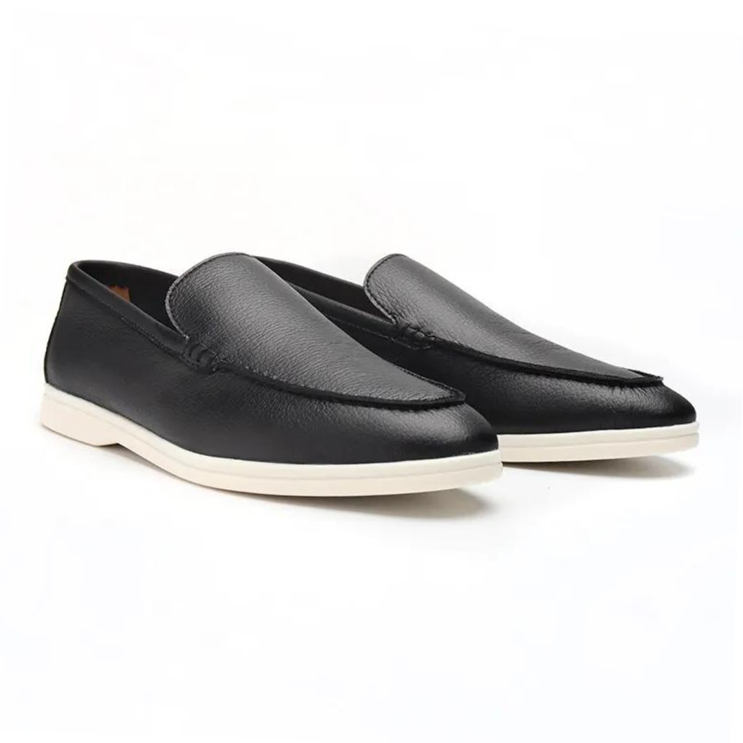 NOBA Leather Slip-On Slippers
