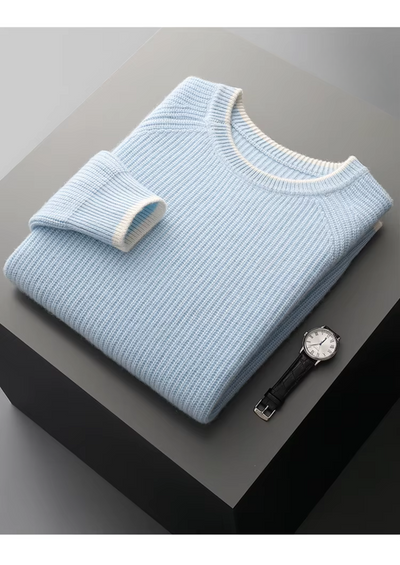 NOBA Two-Tone Wool Crewneck