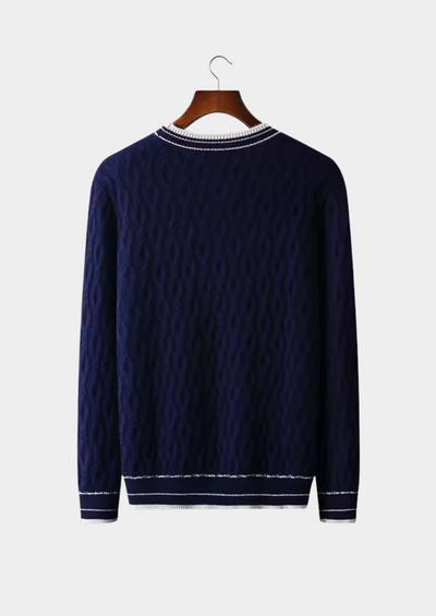 Noba Wool Jacquard Crew Sweater