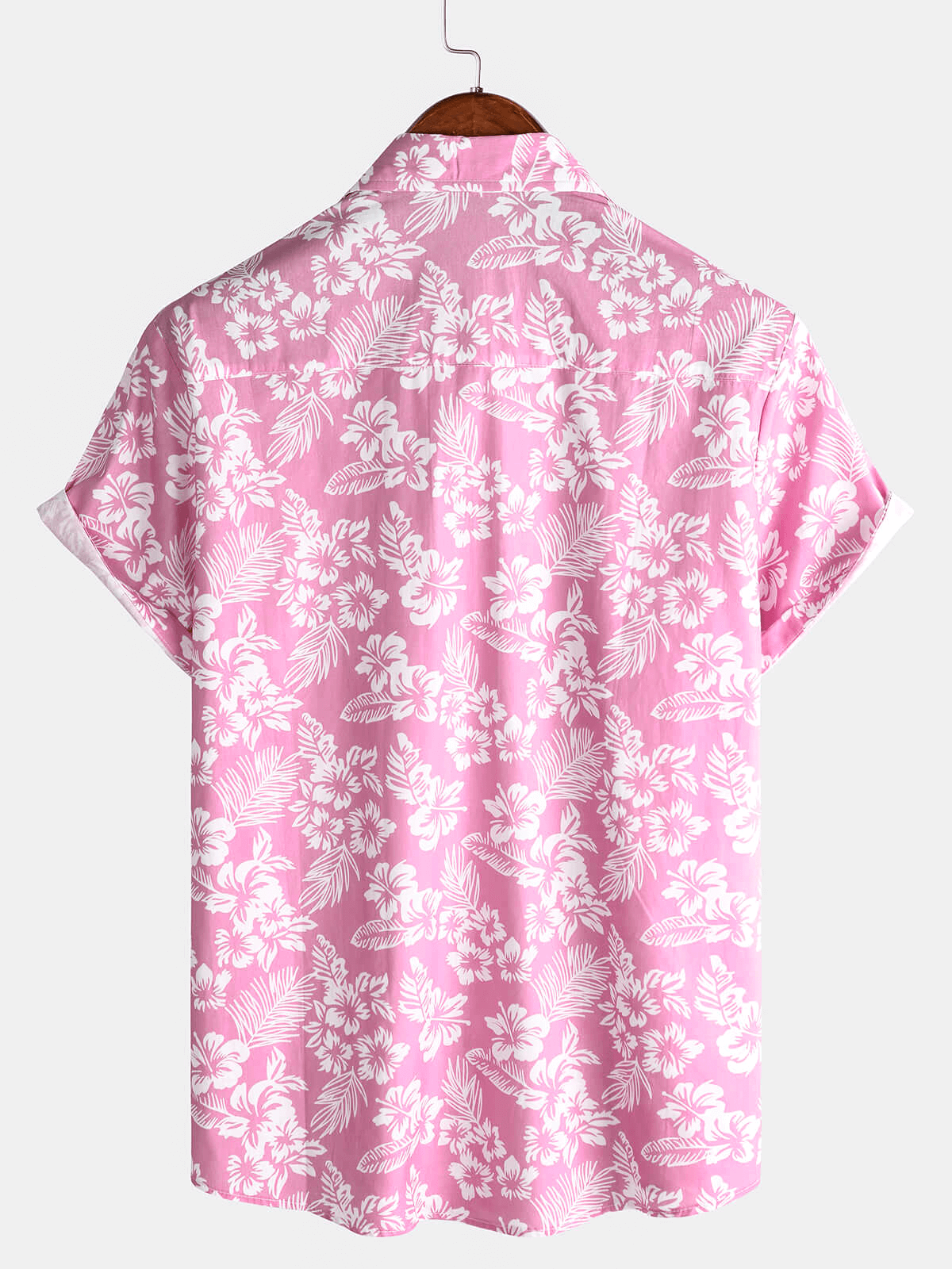 Hawaiibluse mit kurzen Ärmeln und Blumenmuster