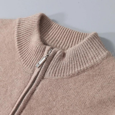 100% CASHMERE MIT REISSVERSCHLUSS