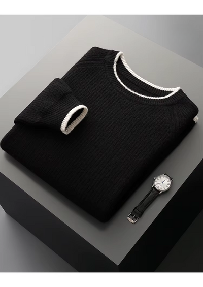 NOBA Two-Tone Wool Crewneck