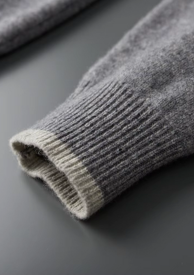 Zweifarbiger Trainingsanzug aus 100% Merinowolle