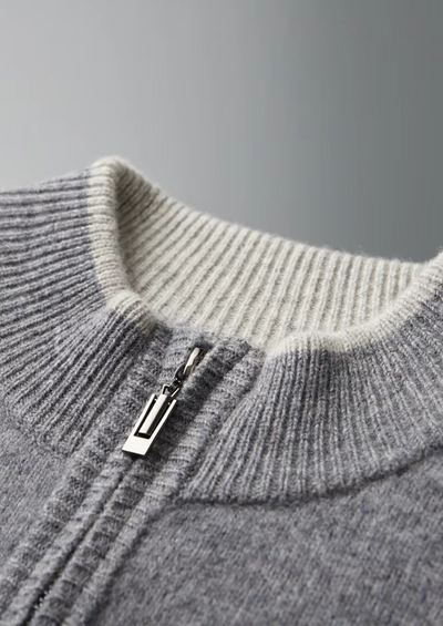 Zweifarbiger Trainingsanzug aus 100% Merinowolle