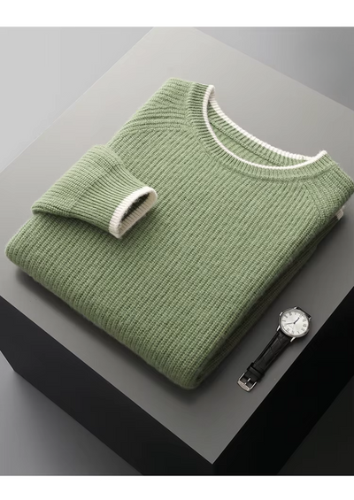 NOBA Two-Tone Wool Crewneck