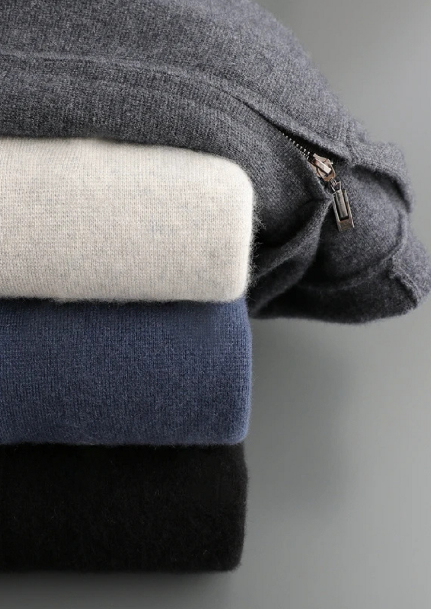 Pure Cashmere Zipper Hoodie