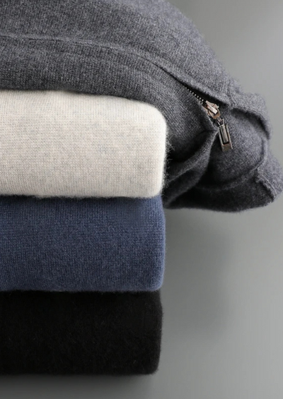Pure Cashmere Zipper Hoodie