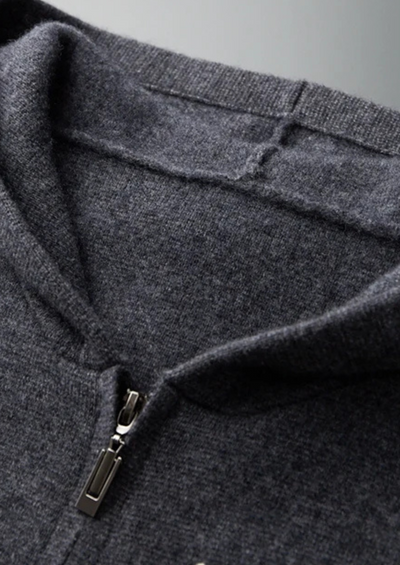Pure Cashmere Zipper Hoodie