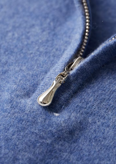 NOBA WOOL HALF-ZIP POLO