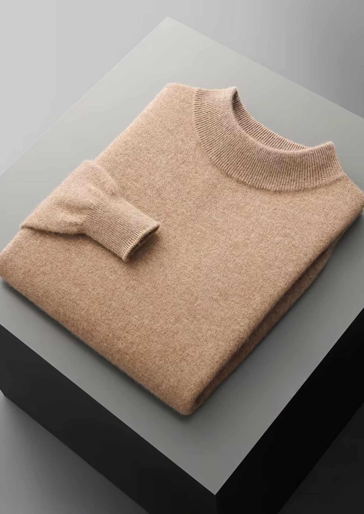 Noba Wool Classic Mock Neck Sweater