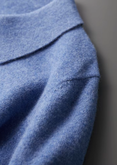 NOBA WOOL HALF-ZIP POLO