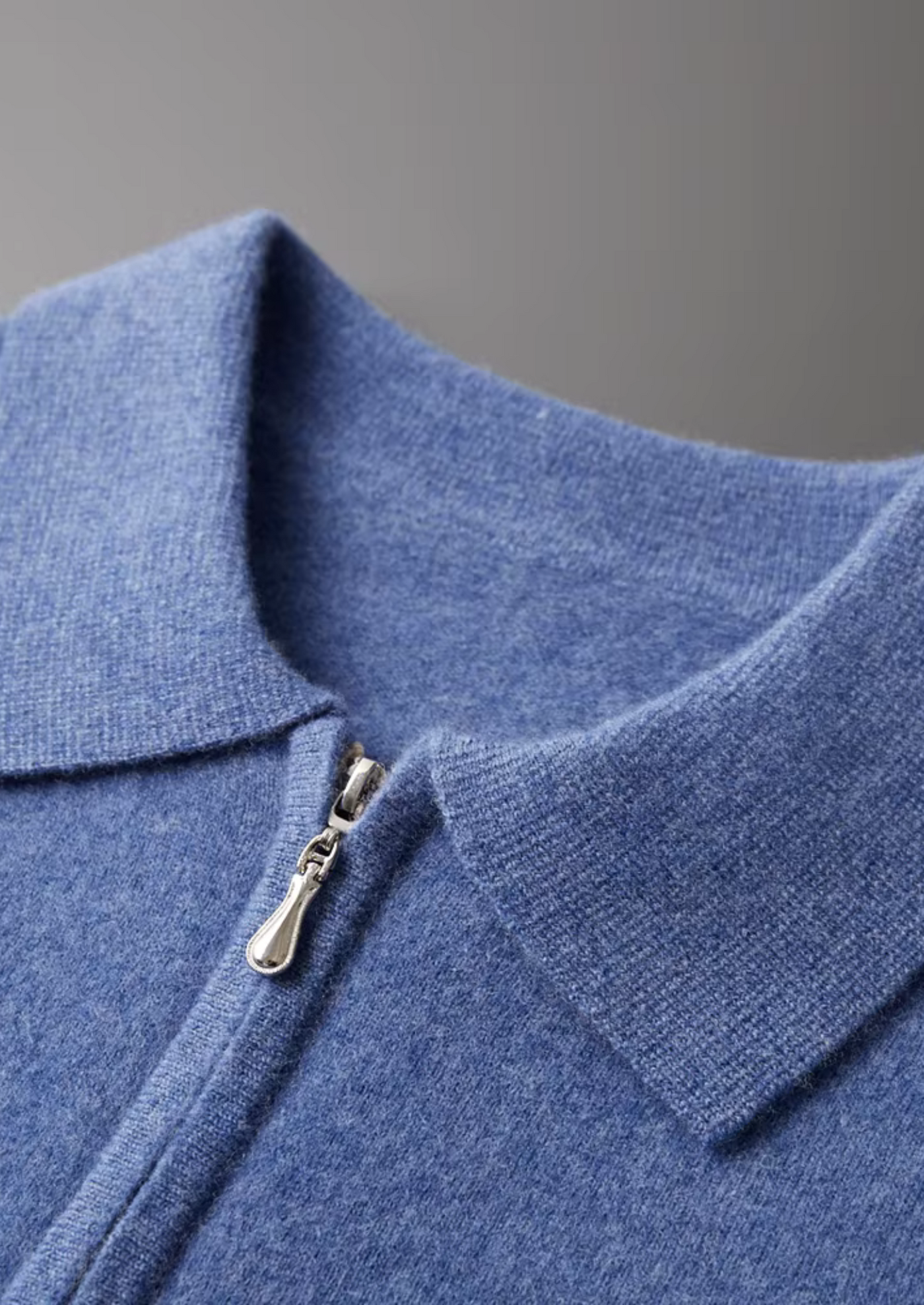 NOBA WOOL HALF-ZIP POLO