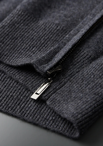 Pure Cashmere Zipper Hoodie