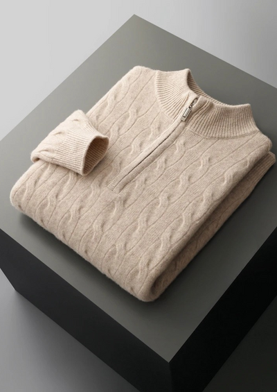 Noba Wool Cable Half Zip