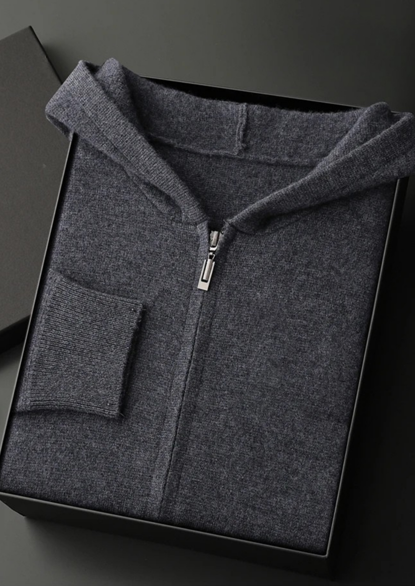 Pure Cashmere Zipper Hoodie