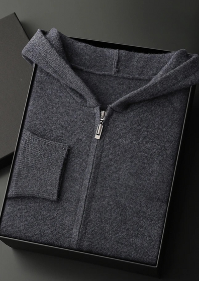 Pure Cashmere Zipper Hoodie