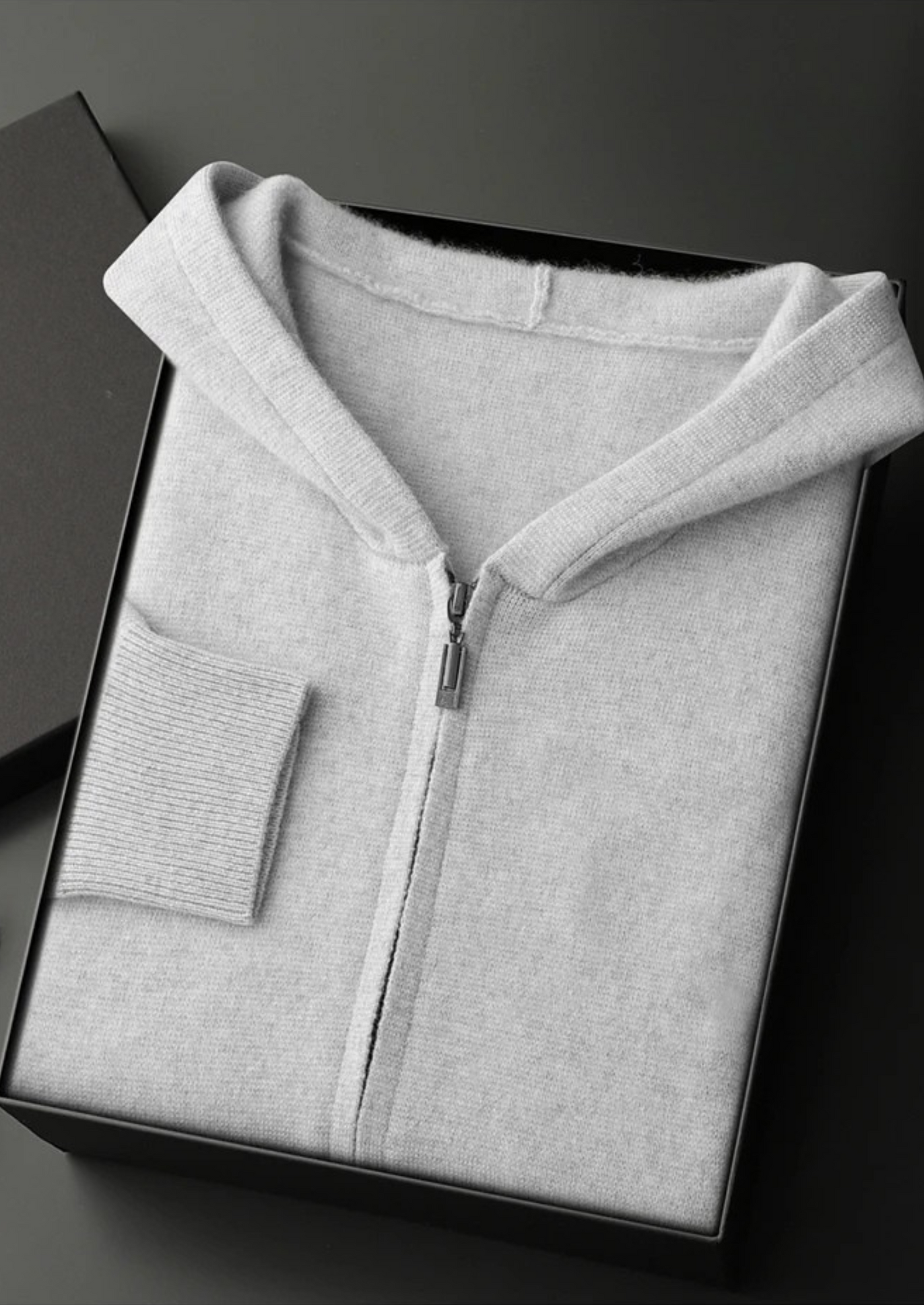 Pure Cashmere Zipper Hoodie