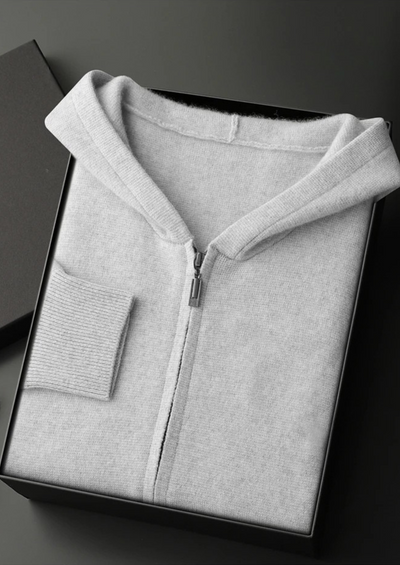 Pure Cashmere Zipper Hoodie