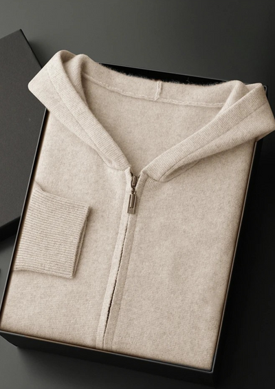 Pure Cashmere Zipper Hoodie