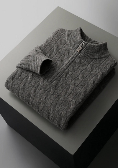 Noba Wool Cable Half Zip