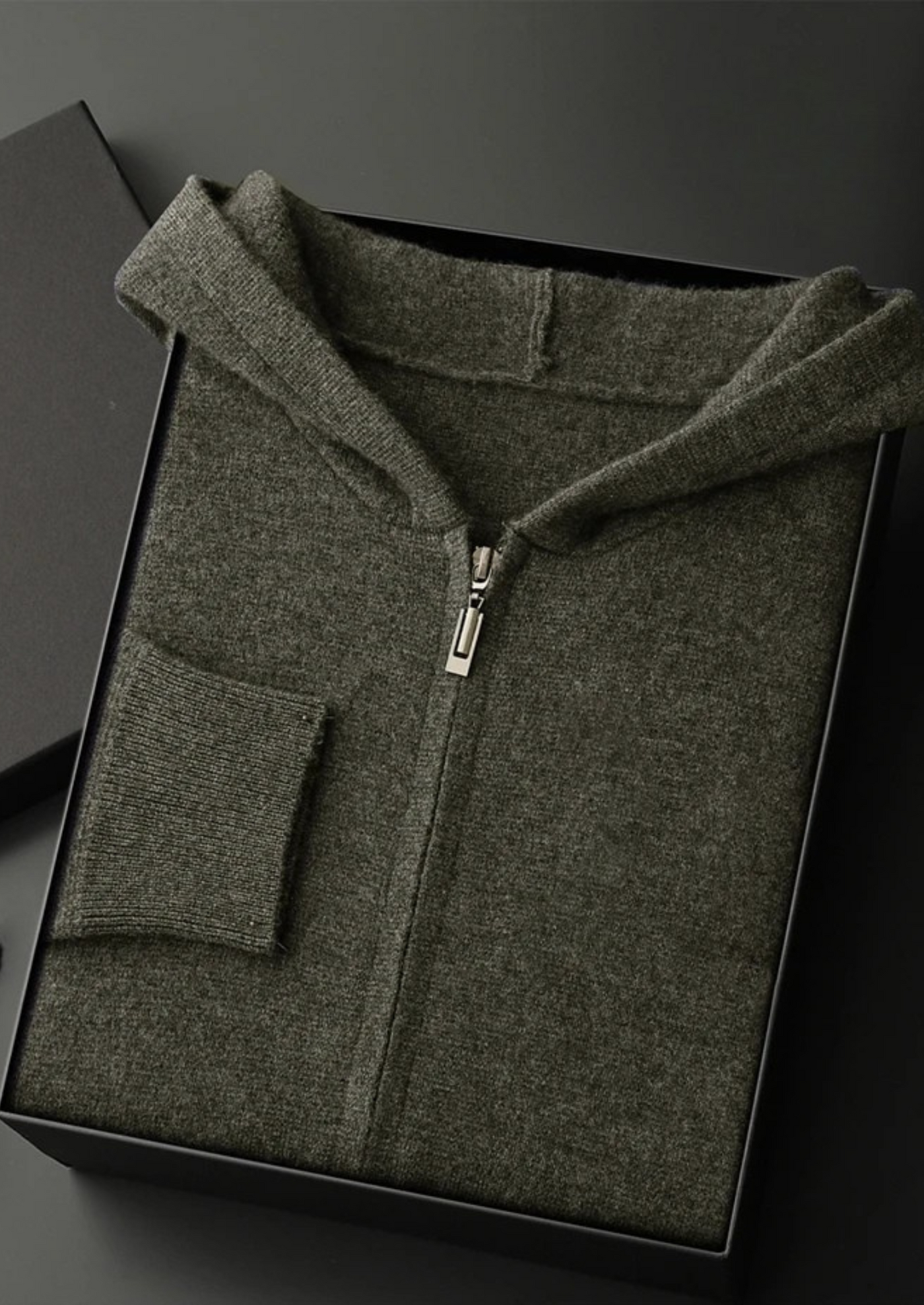 Pure Cashmere Zipper Hoodie