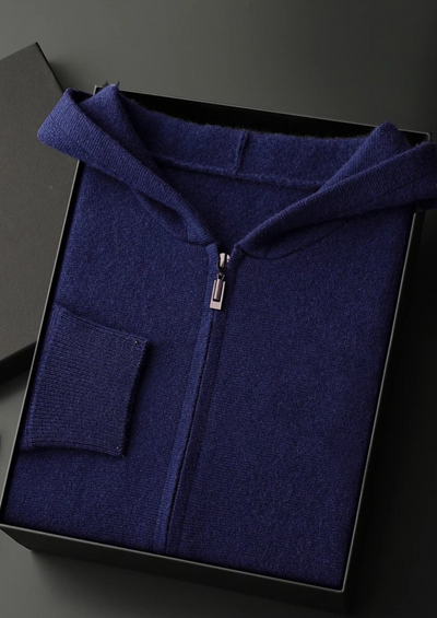 Pure Cashmere Zipper Hoodie
