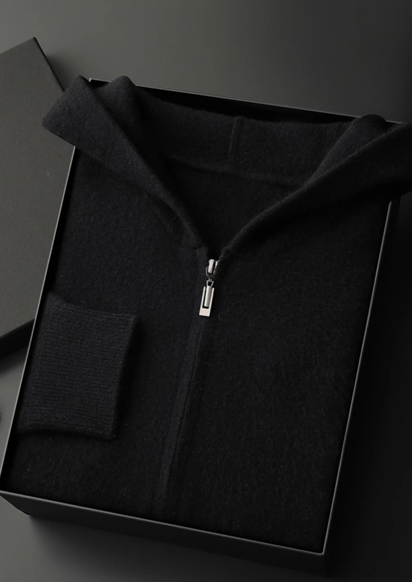 Pure Cashmere Zipper Hoodie