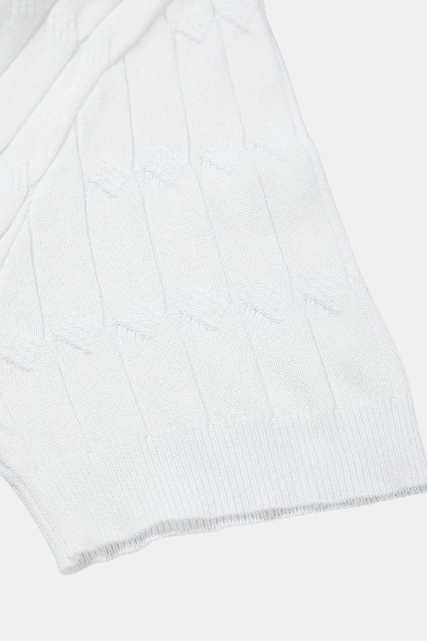 Kraus Premium V-Neck Cable Knit Polo